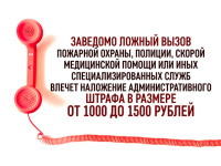 Об ответственности за ложный вызов экстренных служб